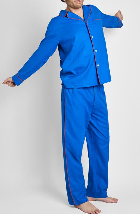 Linen-Cotton Milton Pajama Set