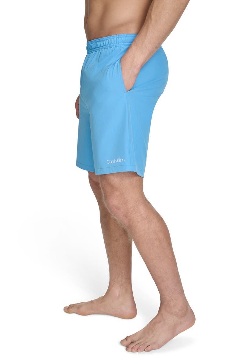 Hybrid Volley Stretch Swim Shorts, Alternate, color, LIGHT BLUE