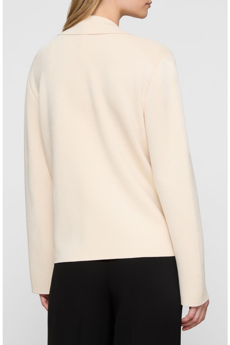 Matte Crepe Shirt Jacket, Alternate, color, ECRU