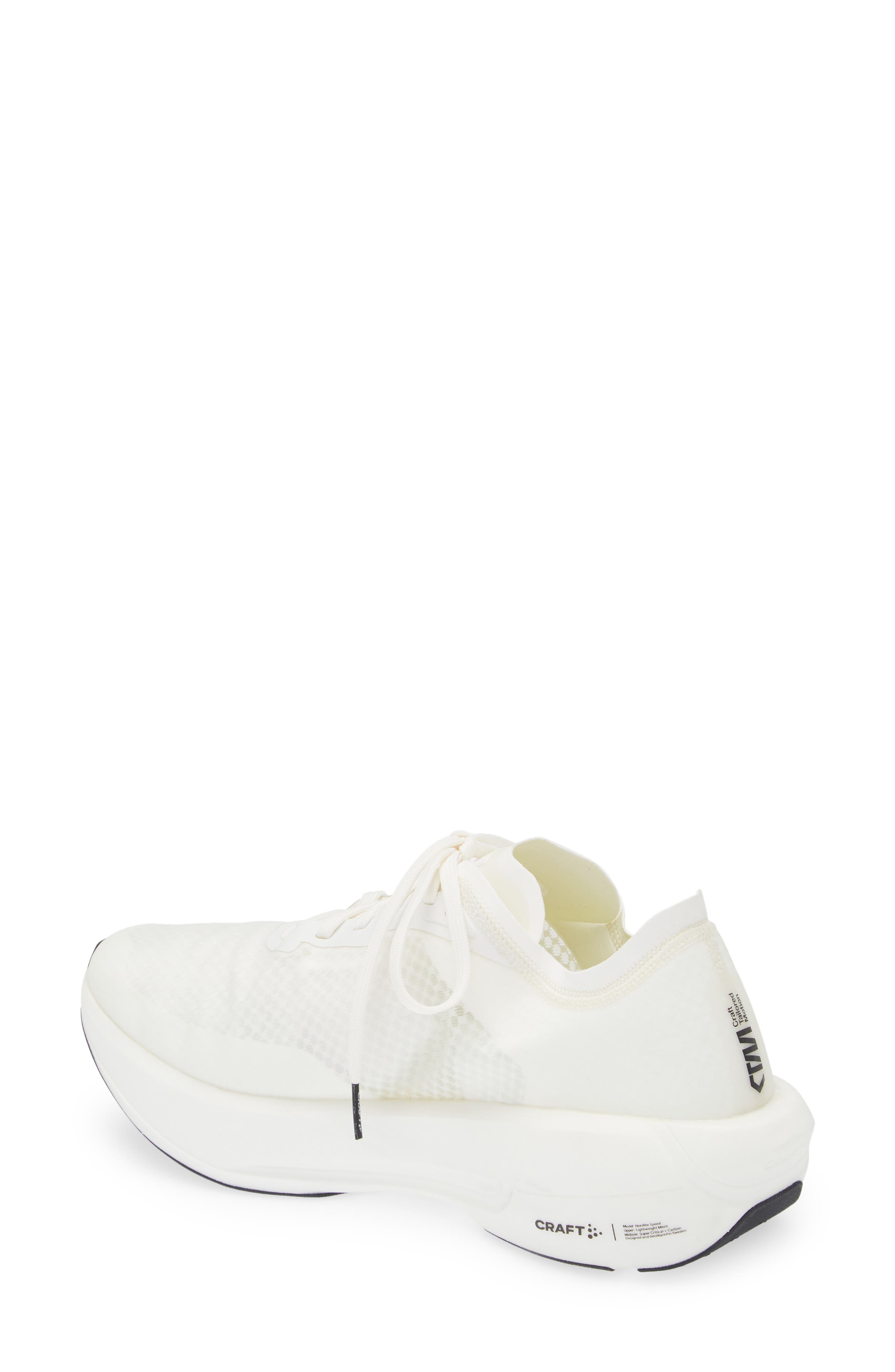 Nordlite Carbon Speed Running Shoe, Alternate, color, WHITE/ BLACK