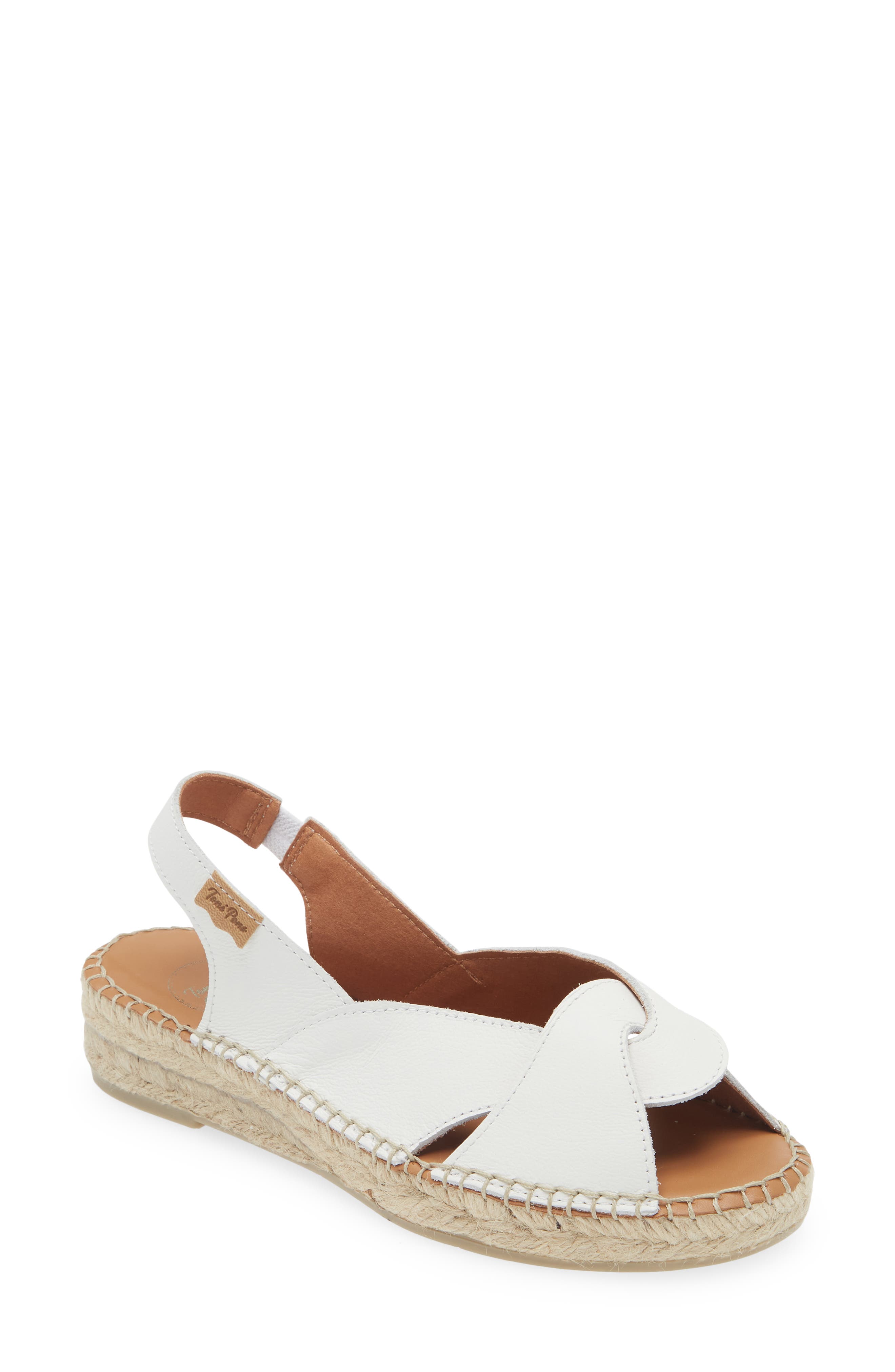 Toni Pons Enola Slingback Sandal, Main, color, Blanco White