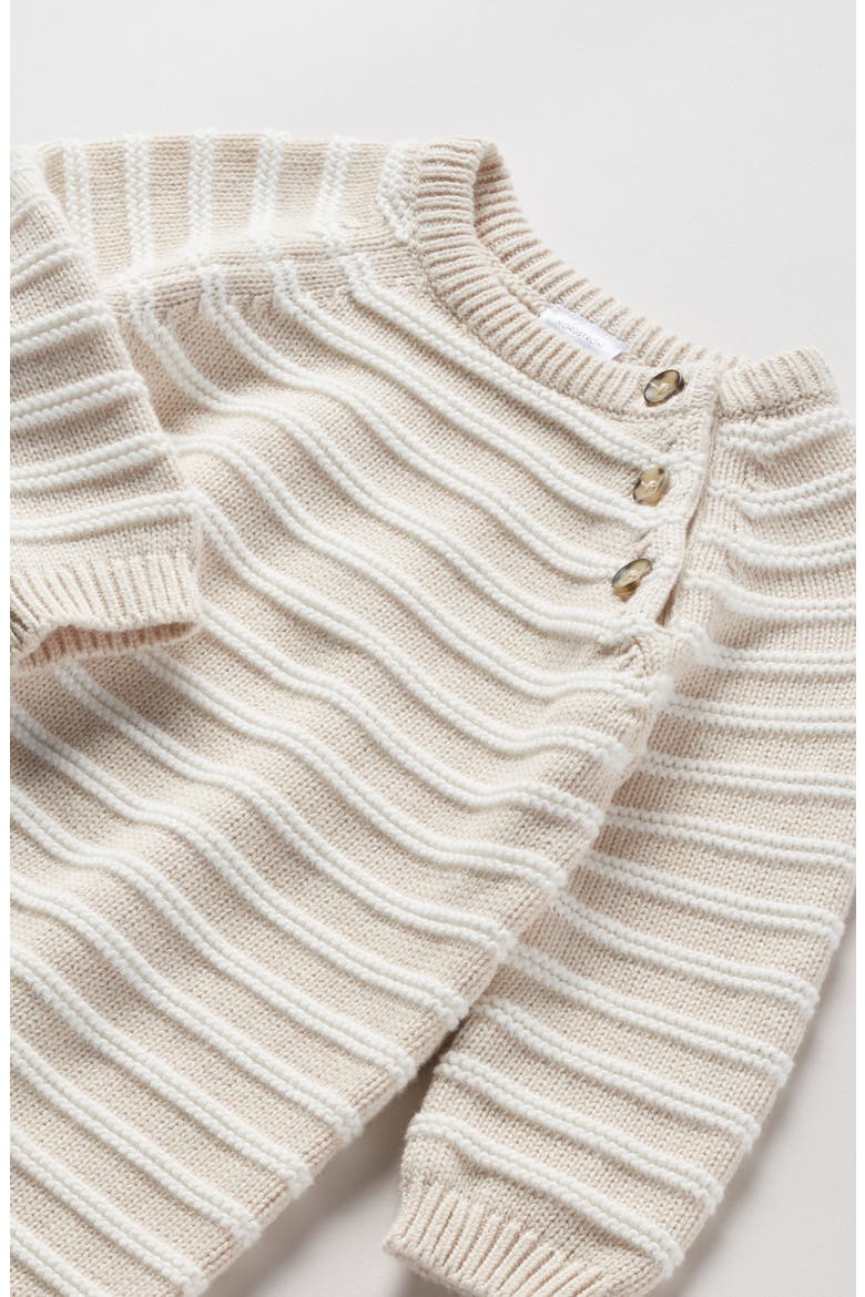 Stripe Sweater Romper, Alternate, color, BEIGE OATMEAL DRAW STRIPE