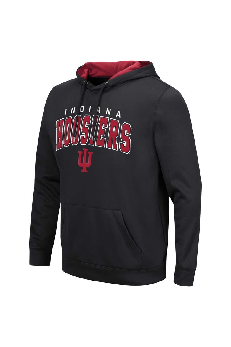 Men's Colosseum Black Indiana Hoosiers Resistance Pullover Hoodie, Alternate, color, Black