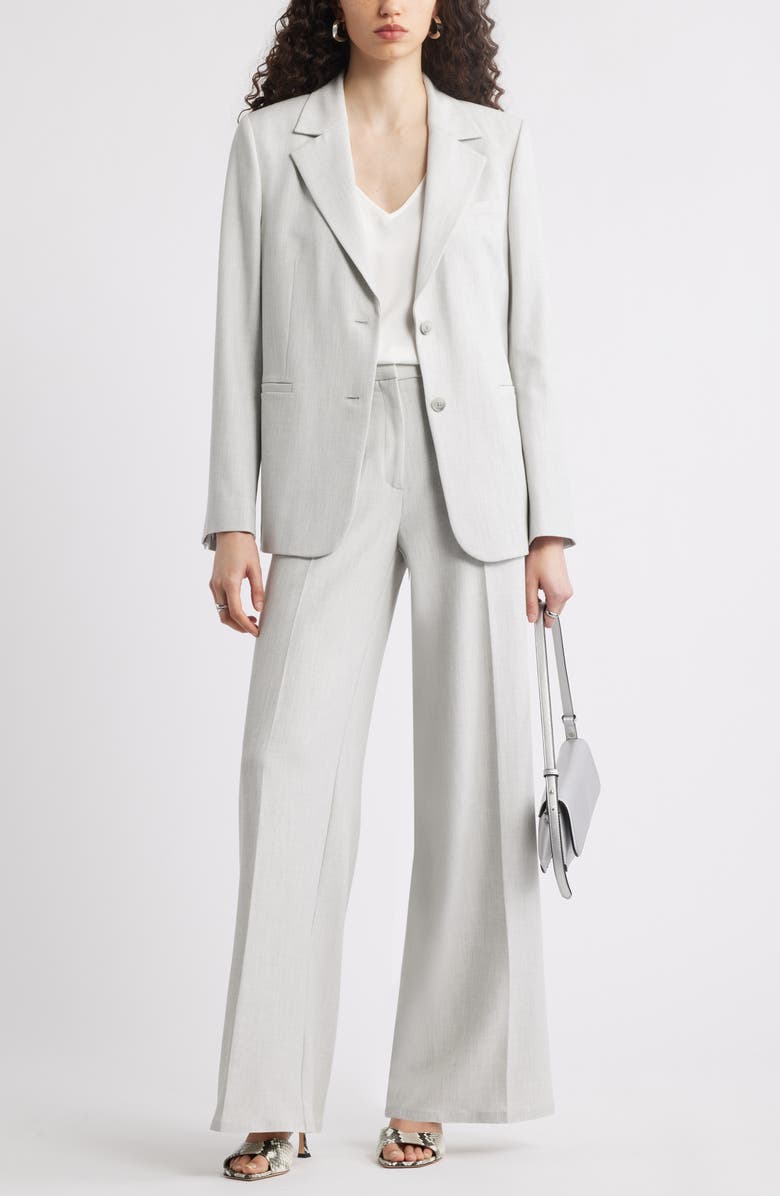 Nordstrom The Liv Boyfriend Blazer, Alternate, color, Grey Light Heather