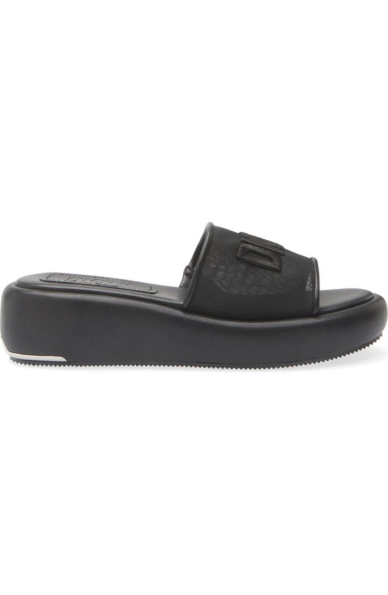 DKNY Odina Platform Slide Sandal, Alternate, color, Black