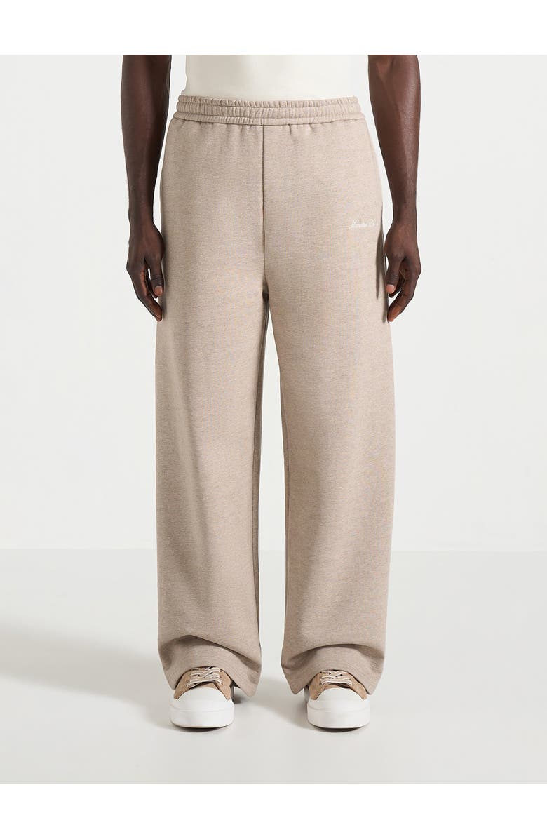 Manière De Voir Morgan Unisex Whipstitch Wide Leg Jogger, Alternate, color, Taupe