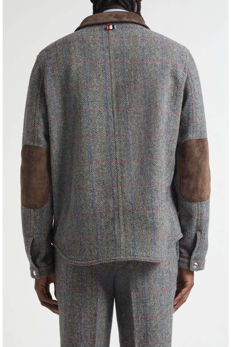Hunting Tweed Utility Jacket, Alternate, color, DARK GREY