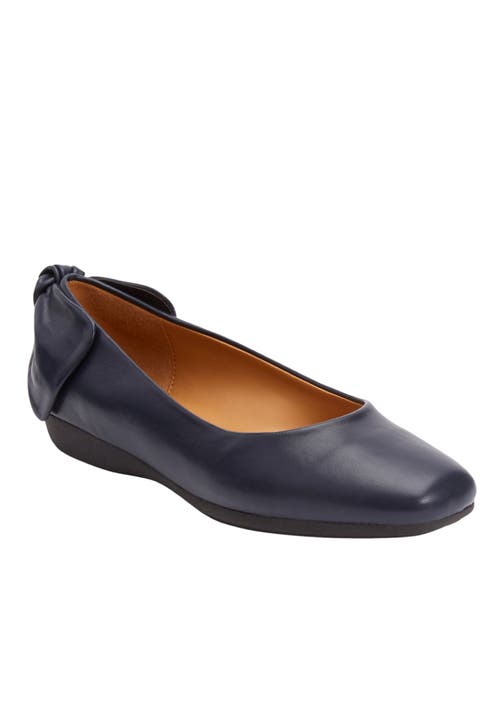 Comfortview The Delia Slip On Flat In Blue