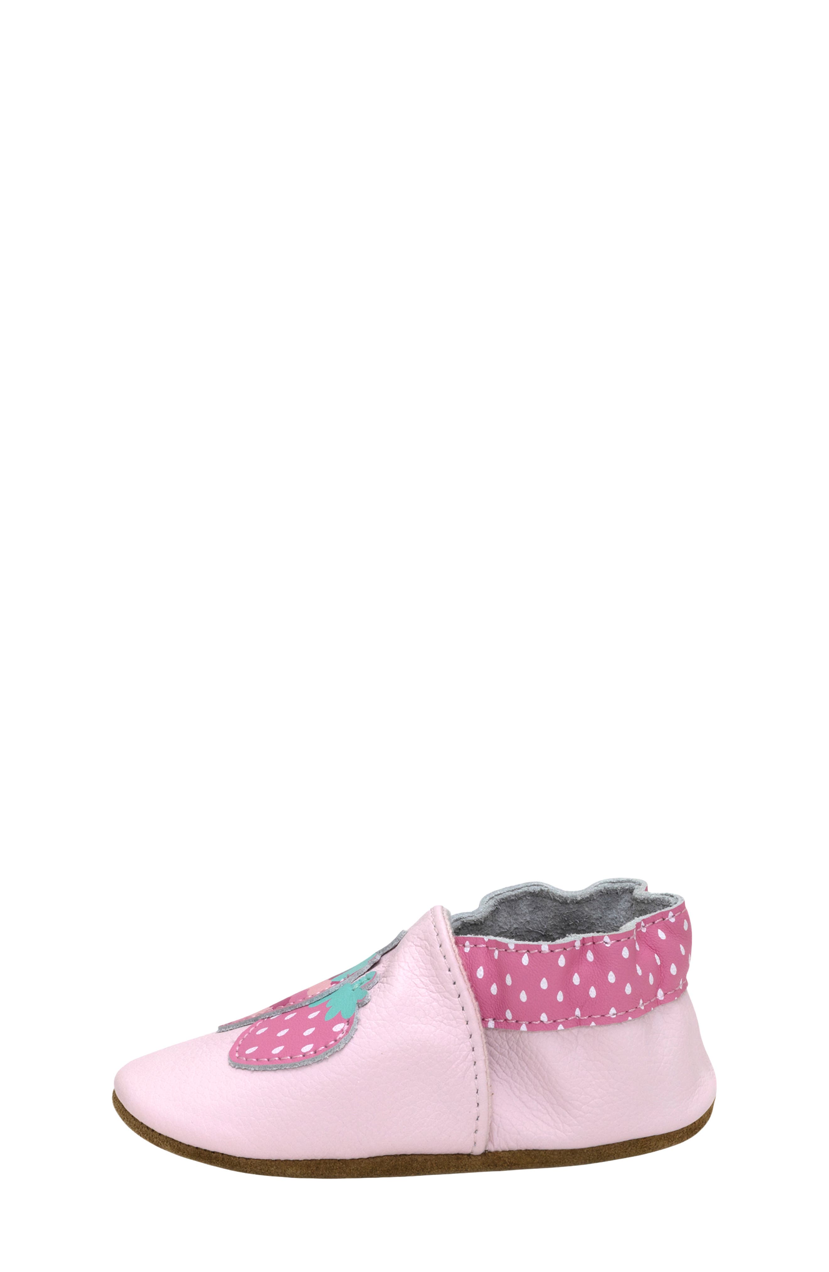Robeez<sup>®</sup> Berry Sweet Crib Shoe, Alternate, color, 
