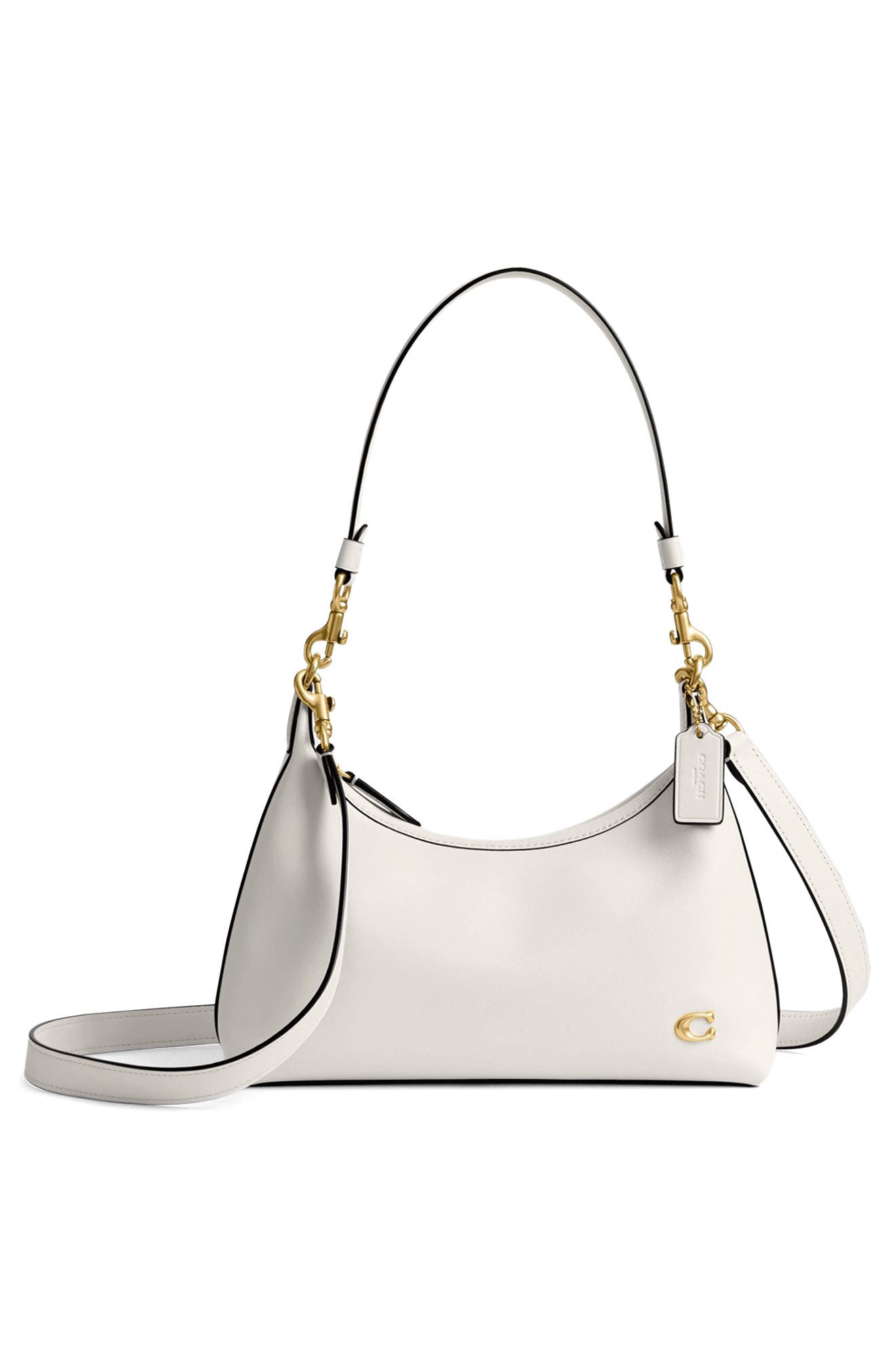COACH Juliet 25 Glovetanned Leather Shoulder Bag, Alternate, color, B4/Chalk