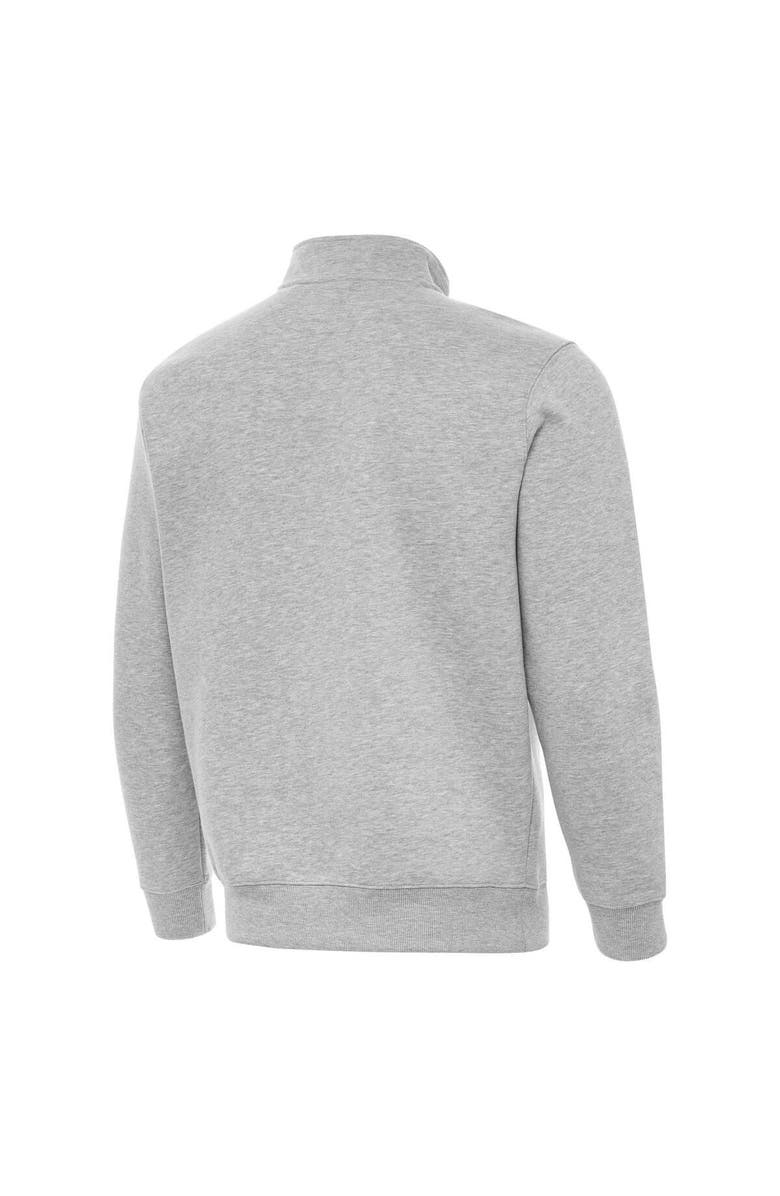 ANTIGUA Men's Antigua Gray Michigan Wolverines 2026 NCAA Men's Basketball National Champions Victory Quarter-Zip Top, Alternate, color, Gray