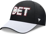 FANATICS Men's Fanatics Black/White Detroit Red Wings Authentic Pro Rink Team Code Flex Hat