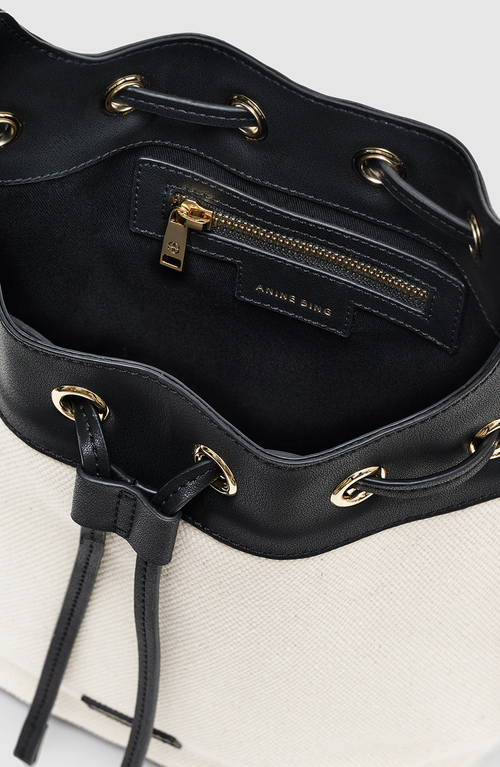 Anine Bing Alana Bucket Bag In Brown