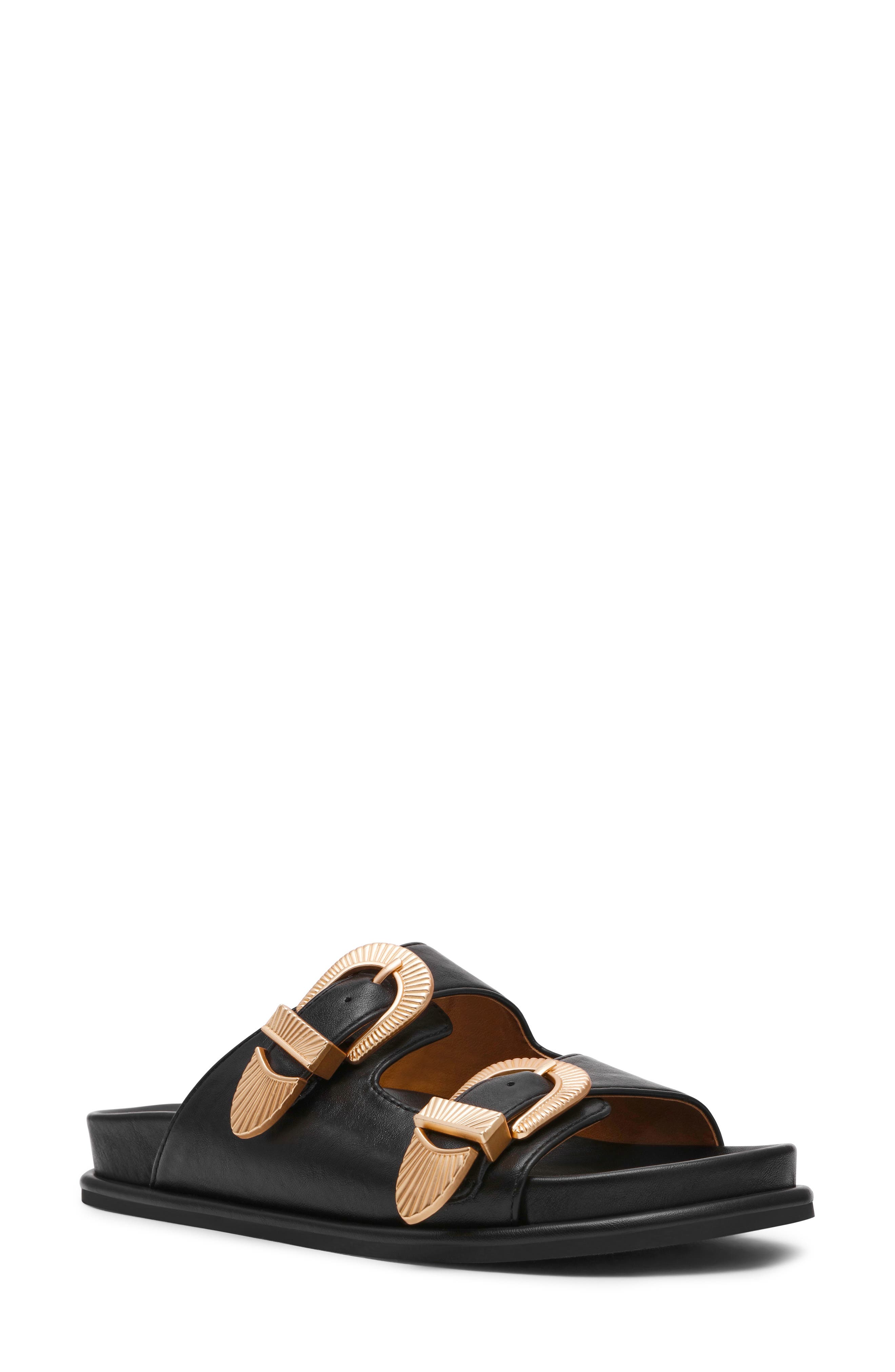 DV by Dolce Vita Percy Slide Sandal, Main, color, Black Smooth