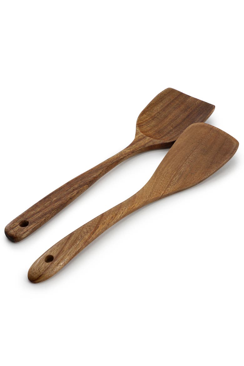 6 Piece Acacia Wood Kitchen Utensil Set, Alternate, color, Acacia