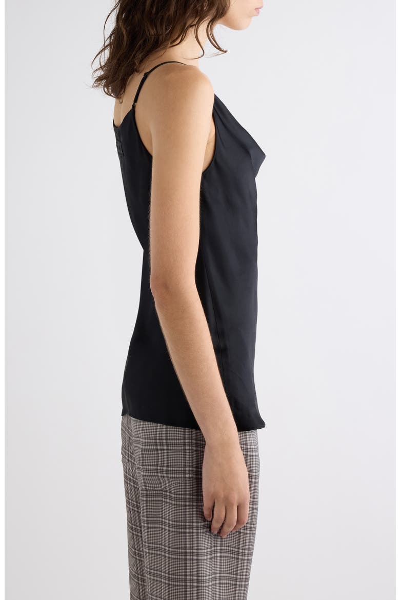 Temi Satin Tank, Alternate, color, BLACK
