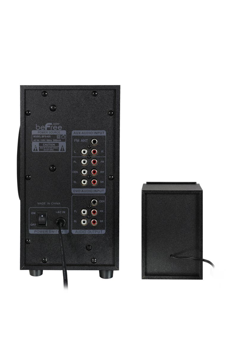 Befree Sound 5.1 Bluetooth Channel Surround Sound Speaker System, Alternate, color, Black