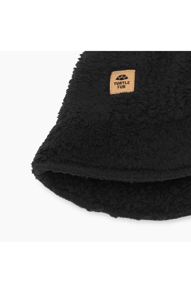 Turtle Fur Stomp Fleece Bucket Hat, Alternate, color, Black