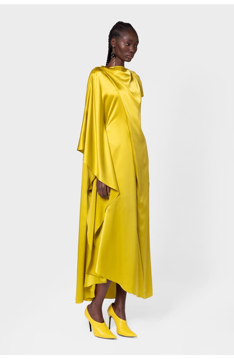 Roksanda Hiba Draped Silk Dress, Alternate, color, Zinnia