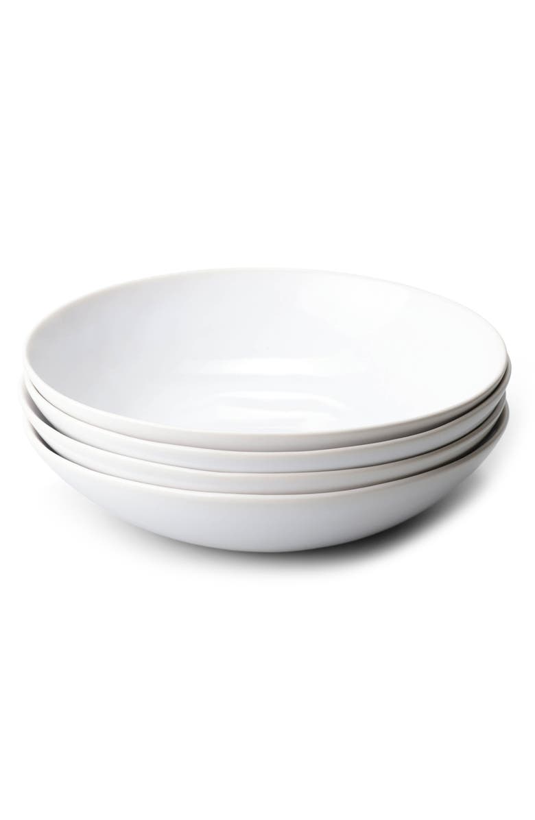 Fable The Pasta Set of 4 Bowls, Main, color, Pearl White