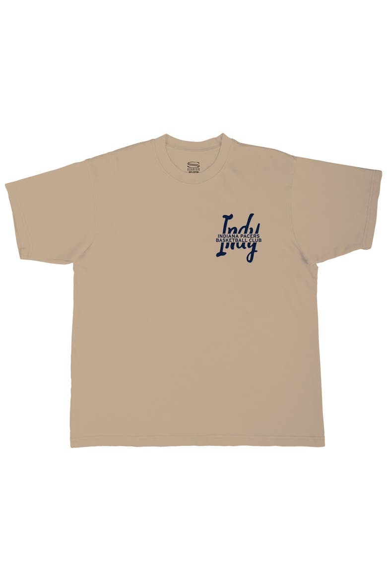 Unisex Stadium Essentials  Tan Indiana Pacers Urban T-Shirt, Alternate, color, Tan