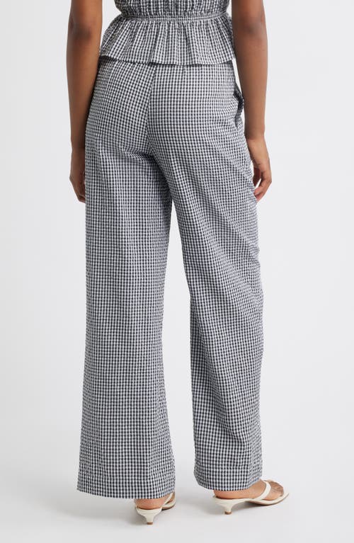 Shop Wayf X Styled By Coco! Nina Gingham Seersucker Straight Leg Pants