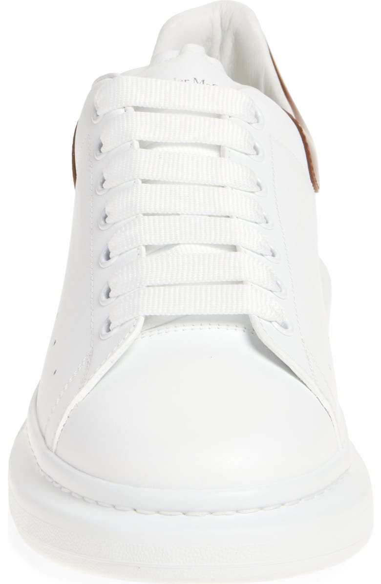 McQueen Oversize Sneaker, Alternate, color, Off White/ Sandal Br