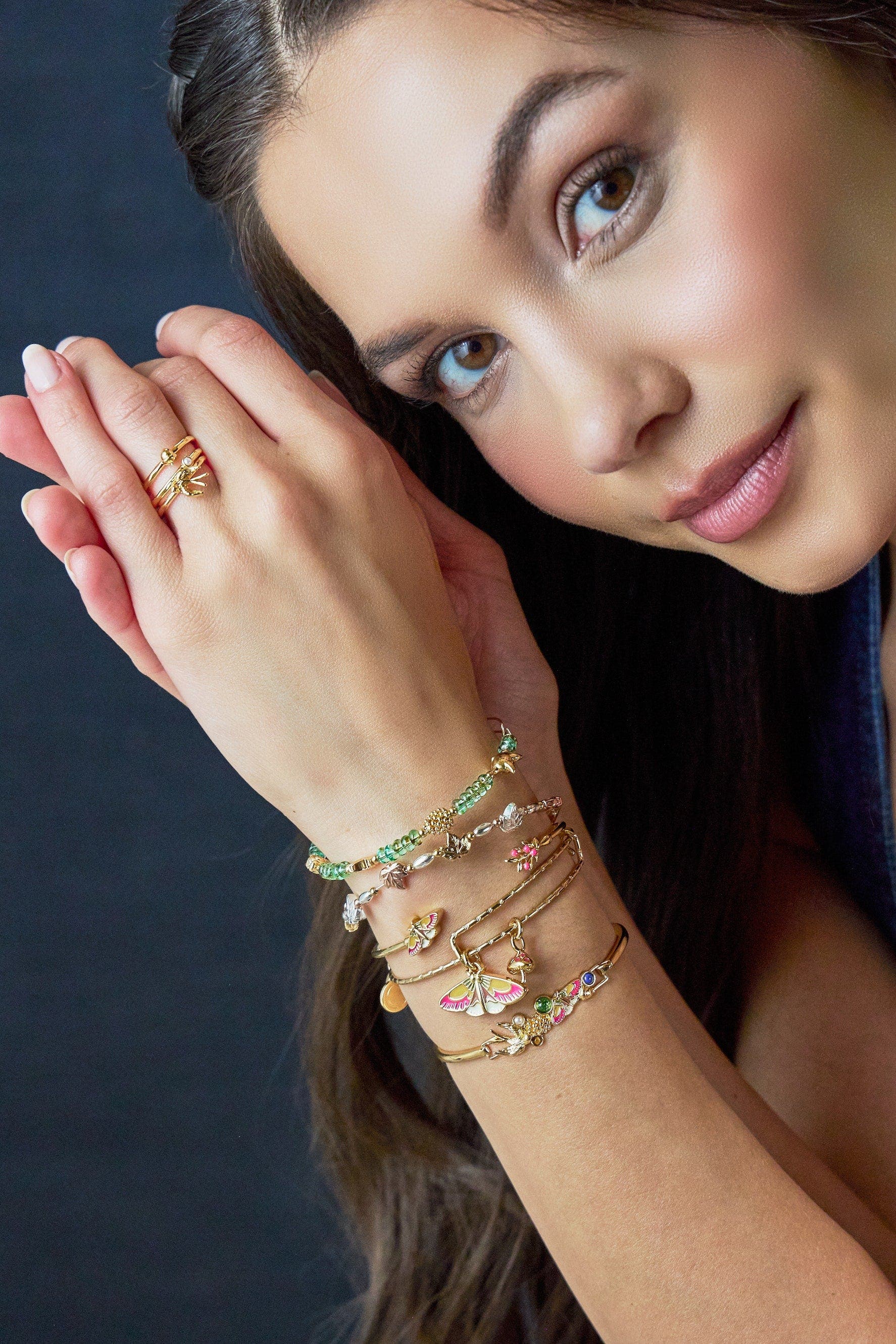 Alex and Ani Woodland Green Glass Beaded Bangle (Women) | Nordstrom