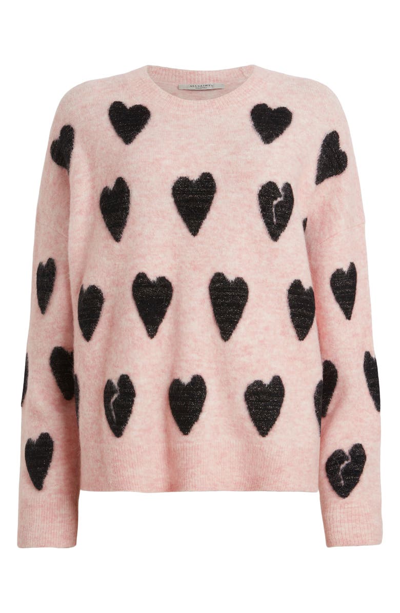 AllSaints Amora Wool & Alpaca Blend Sweater, Alternate, color, 