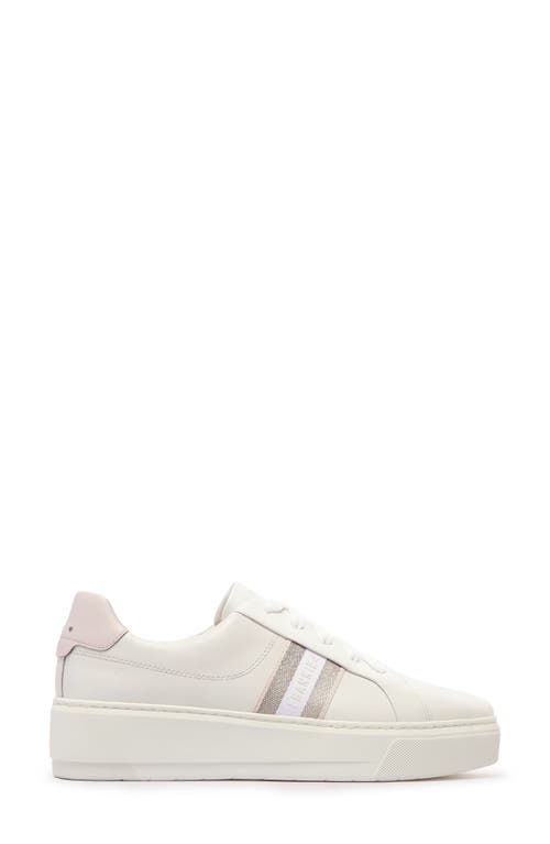 Frankie4 Riley Platform Sneaker In White/pink Tint