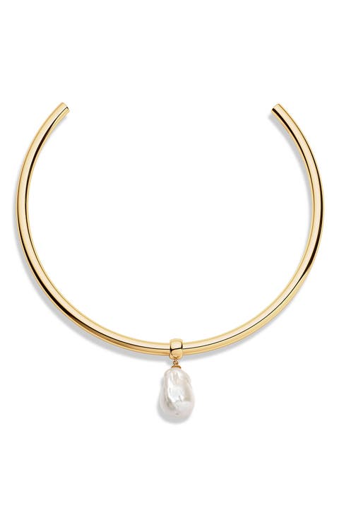 Talia Freshwater Pearl Collar Necklace
