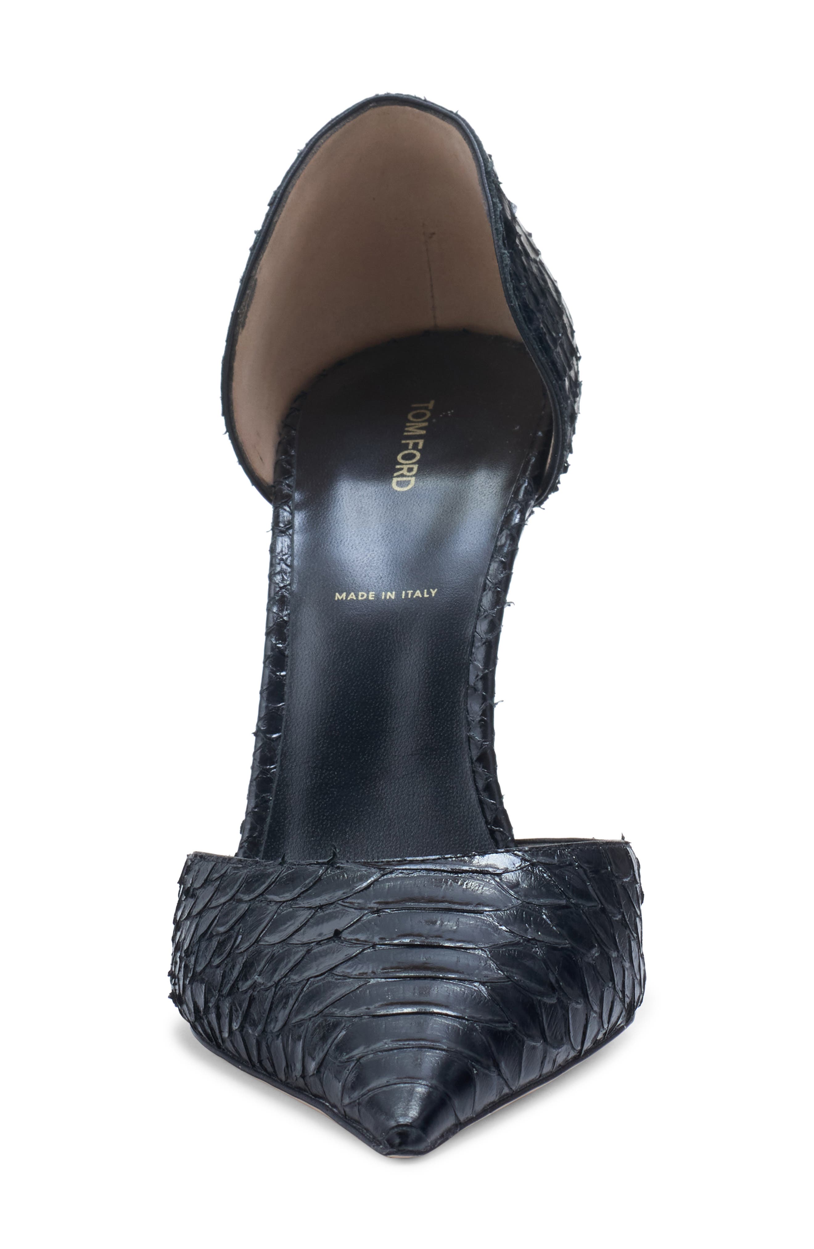 TOM FORD Stiletto d'Orsay Pump, Alternate, color, Black