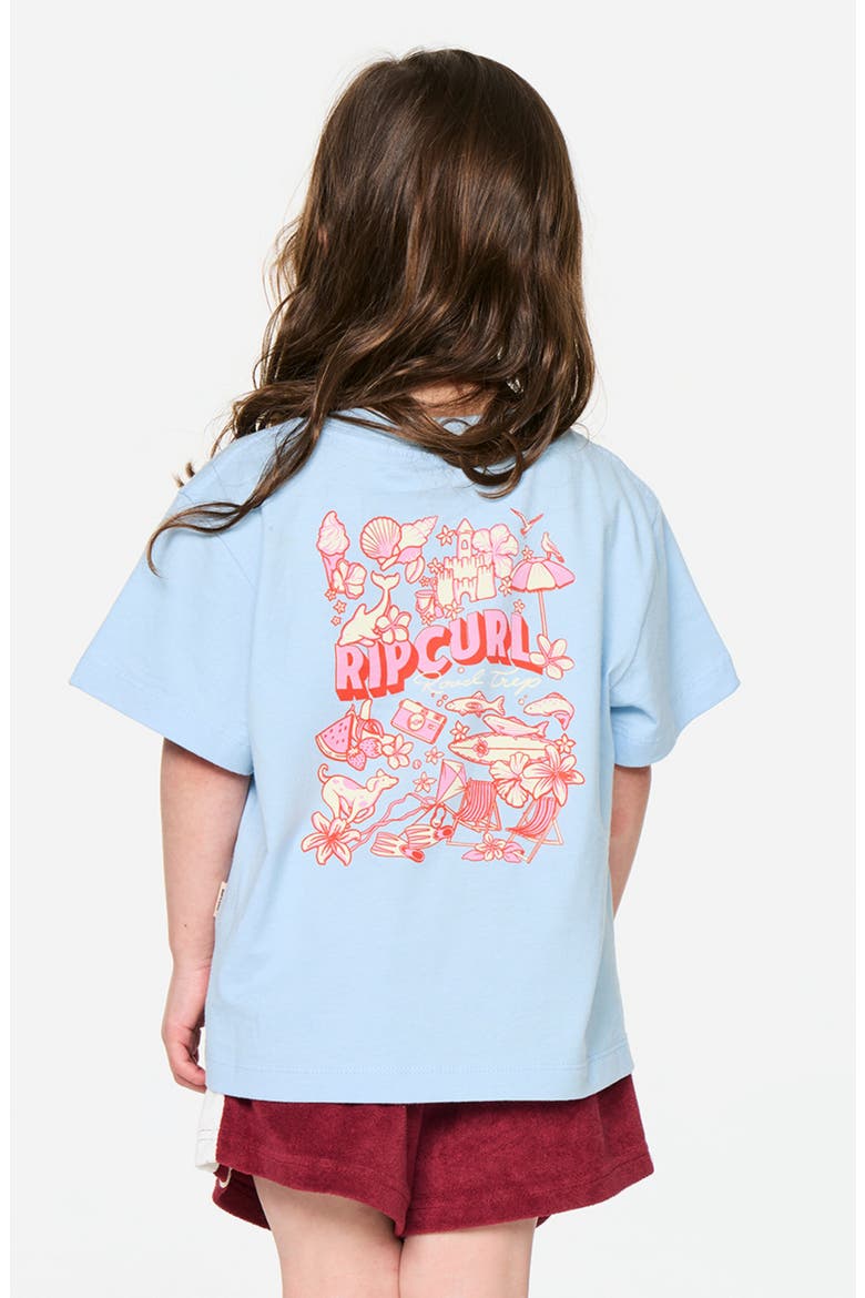 Kids' The Road Graphic Cotton T-Shirt, Alternate, color, SKY BLUE