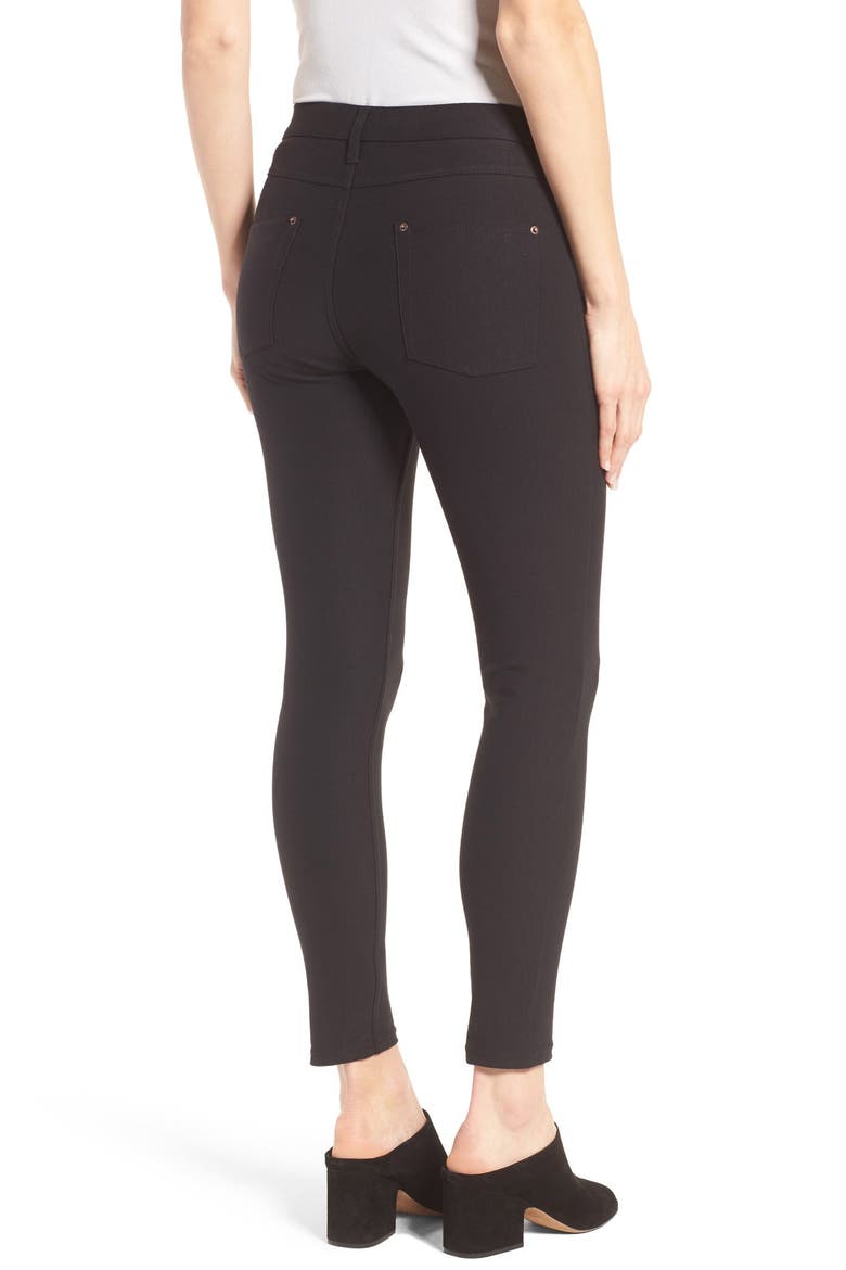 Essential Denim Leggings, Alternate, color, BLACK