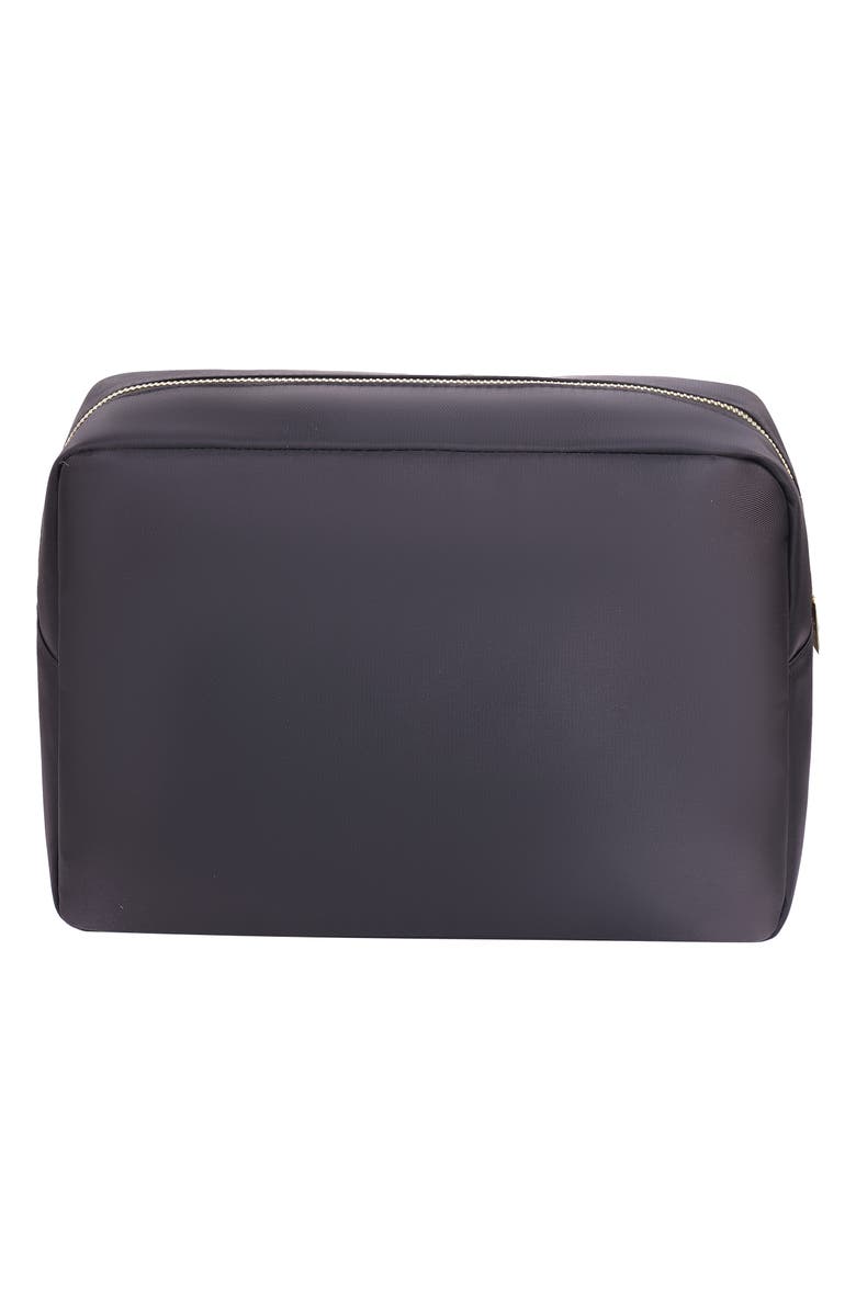 Bloc Bags Extra Large Heart Bow Cosmetics Bag, Alternate, color, Black/Red