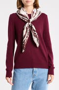 NORDSTROM RACK Floral Satin Scarf