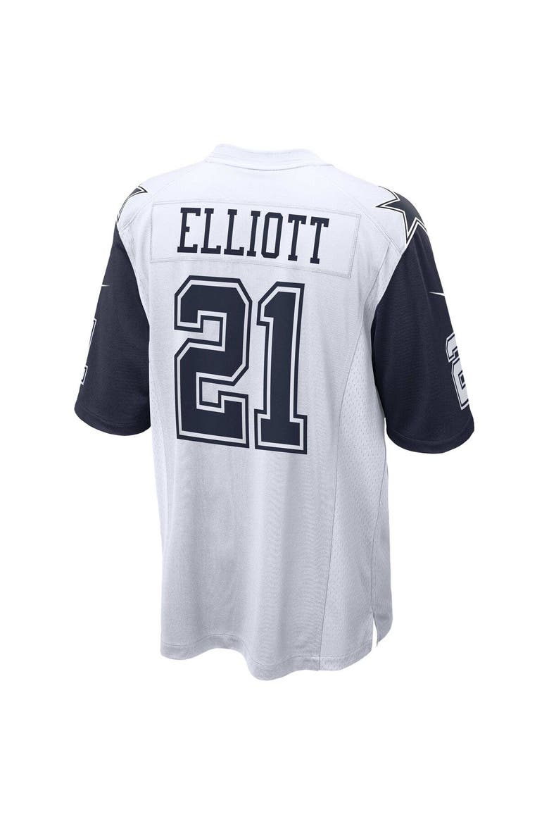 Men's Nike Ezekiel Elliott White Dallas Cowboys Alternate Game Jersey, Alternate, color, White