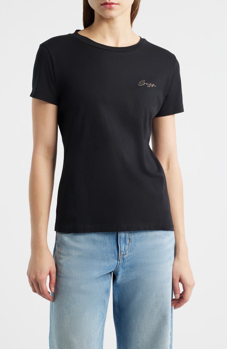 BOSS Esogo Cotton T-Shirt, Main, color, Blk