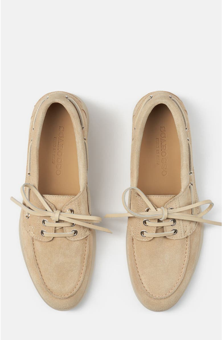 SCAROSSO Lia Boat Shoes, Alternate, color, Butter - Suede