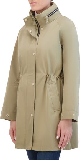 Oversize Water Repellent Hooded Rain Jacket