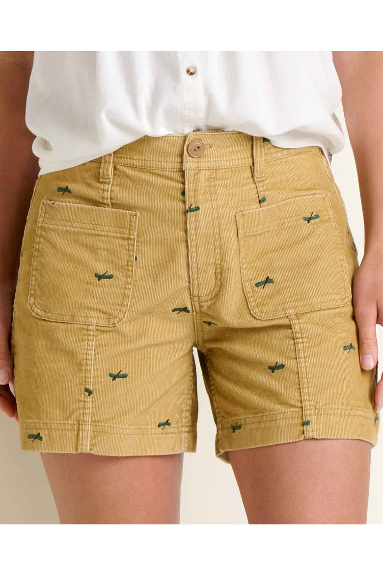 Women's Coaster Cord Short, Alternate, color, Starfish Embroidery