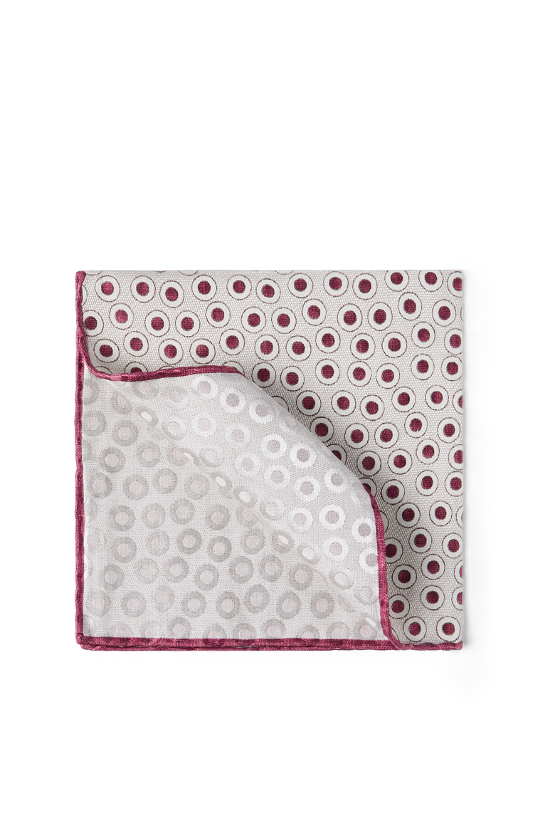 Spotted pocket square, Main, color, Cherry