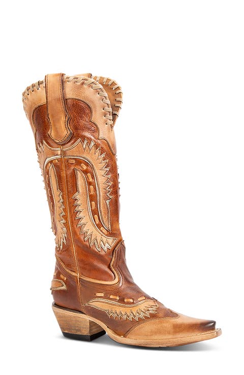 Wayne Leather Western Boot