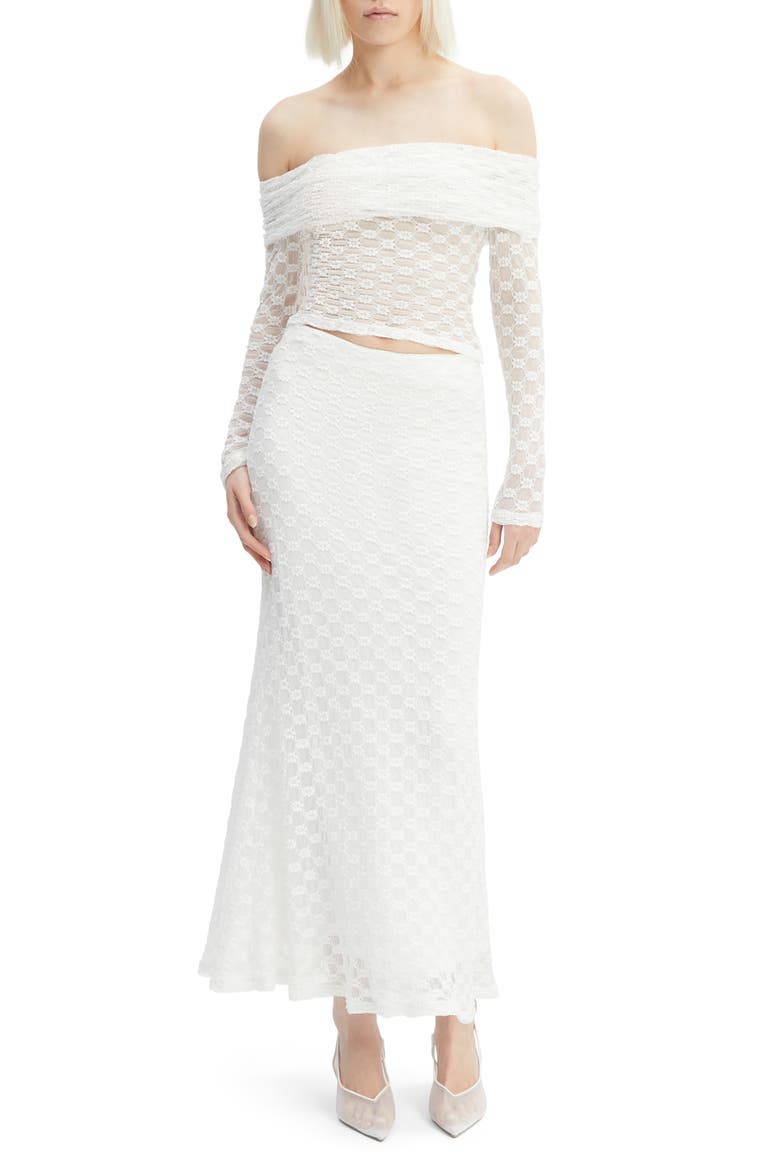 Adoni Floral Lace Maxi Skirt, Alternate, color, ORCHID WHITE