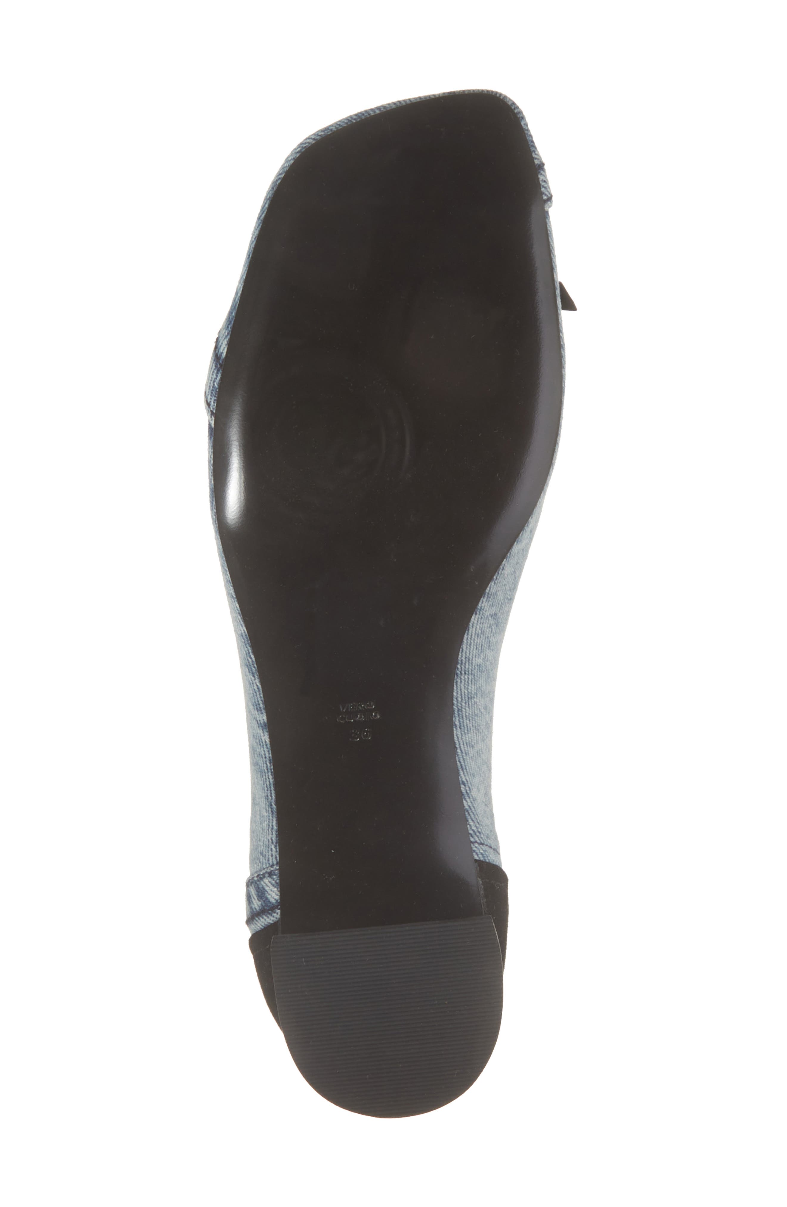 Block Heel Ballerina Pump, Alternate, color, BLACK/ BLUE
