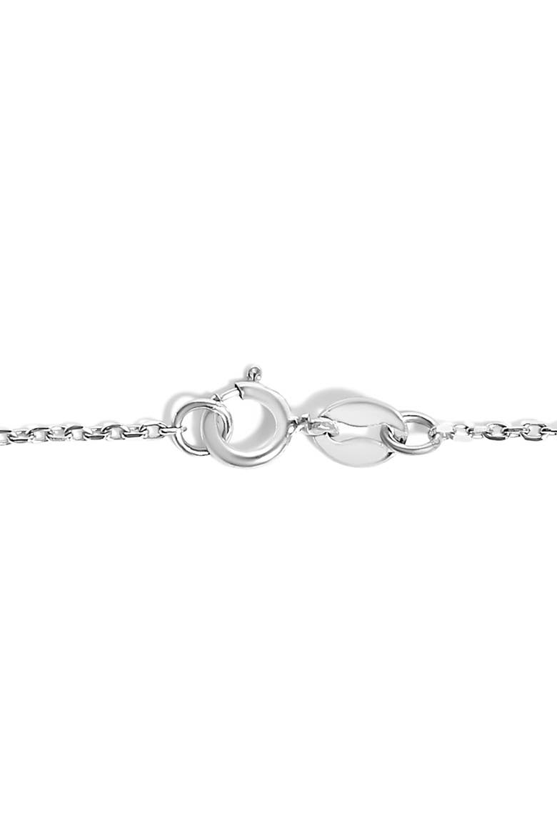 14K White Gold Cultured White Freshwater Pearl Station Bracelet, Alternate, color, White Gold