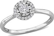Julianna B. Lab-Grown Diamond Halo Ring 14k White Gold