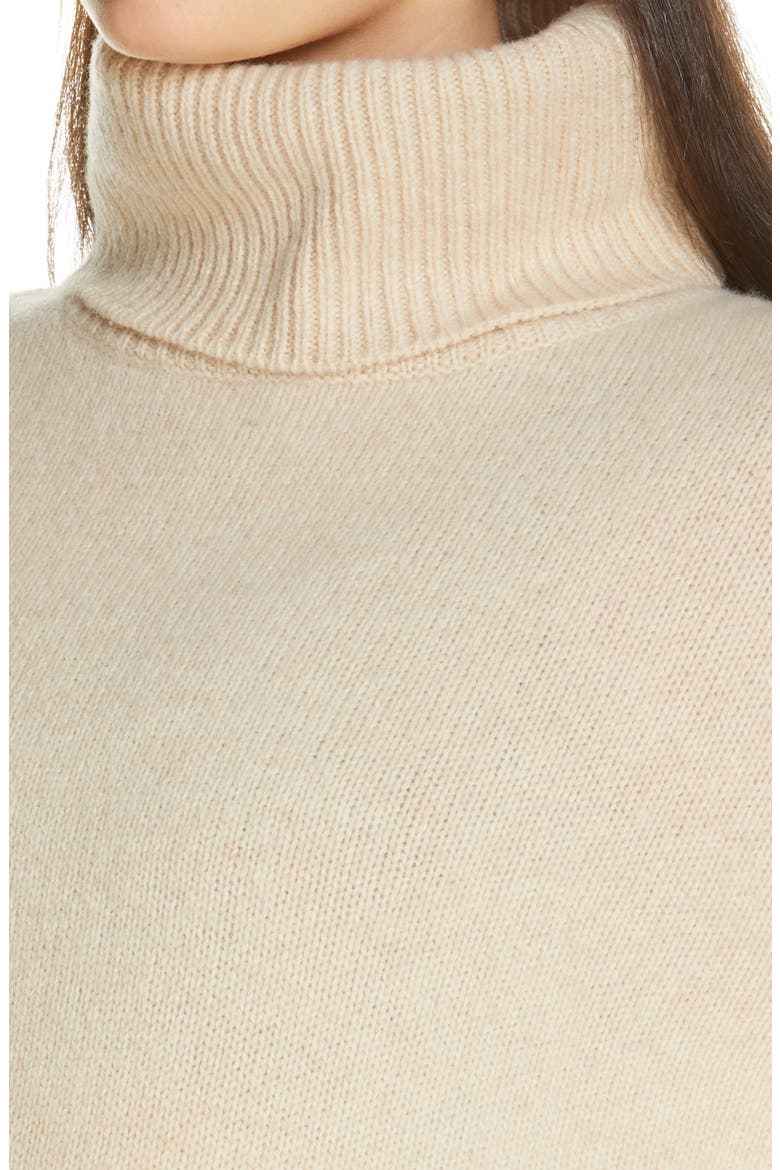 Women's Elevate Wool Blend Turtleneck Sweater, Alternate, color, FLINT WHITE