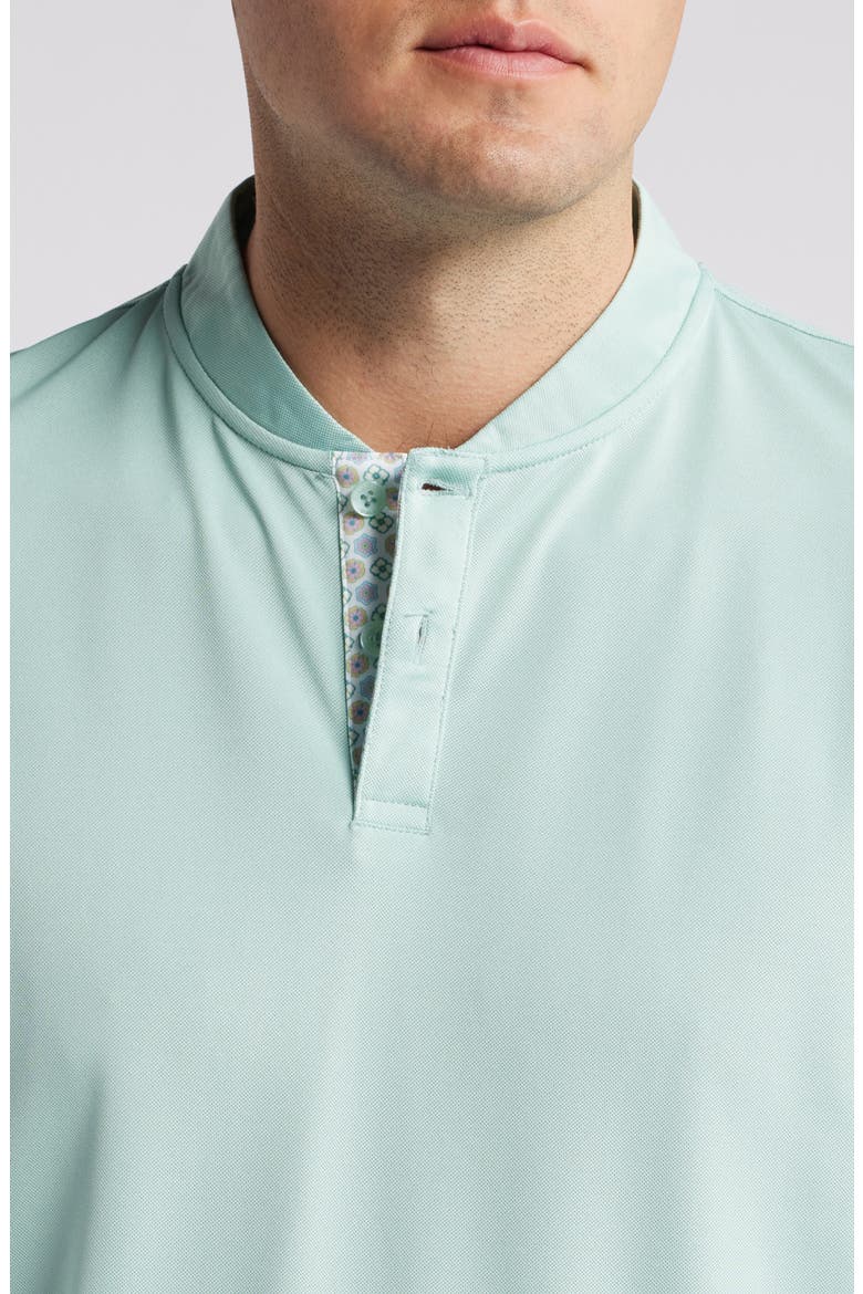 Van Solid Blade Collar Polo, Alternate, color, SURF SPRAY