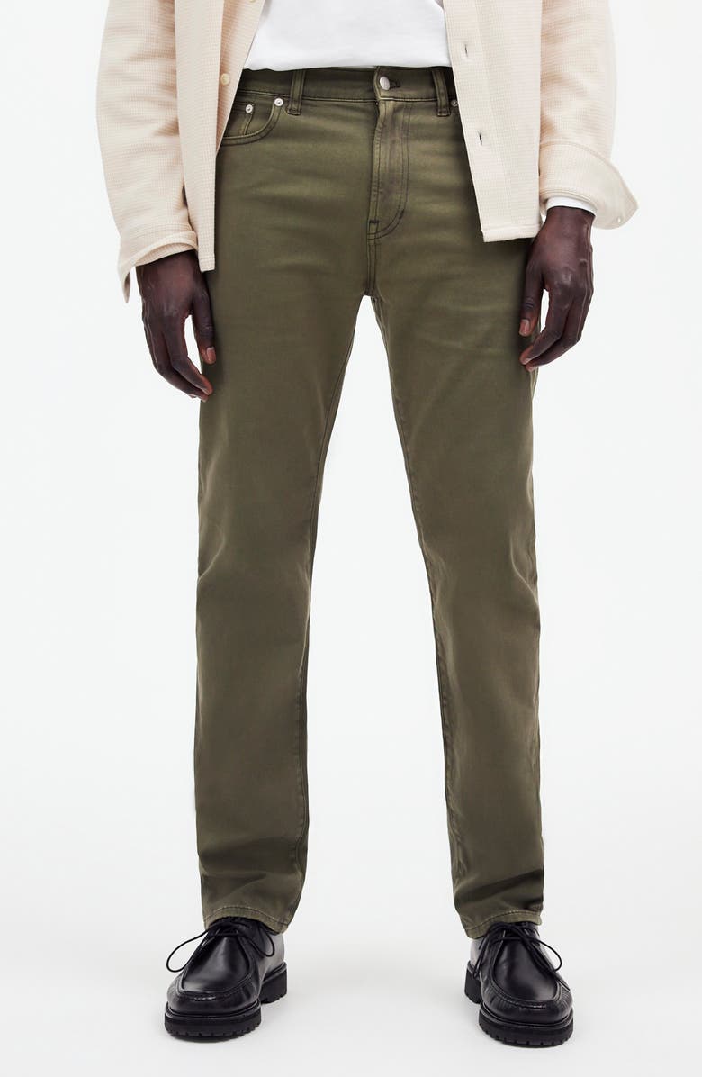 Madewell The Athletic Allday Slim Pants, Main, color, Deep Green